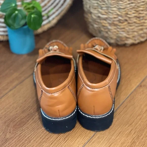 Seven7 Ivy Lug Platform Loafer in Cognac Brown - Picture 2 of 7